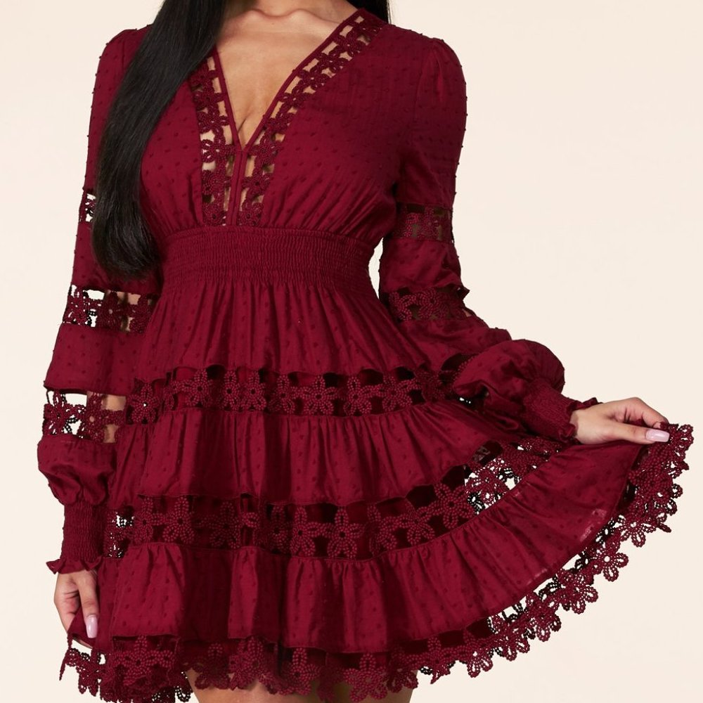 LONG SLEEVE MINI DRESS BY LATISTE - Picture 2 of 13